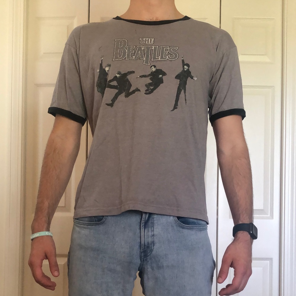 The Beatles Iconic Jump Ringer Tee